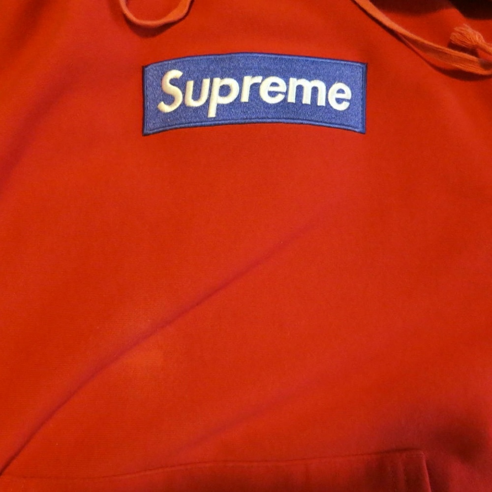 Supreme Purple on Red Box Logo